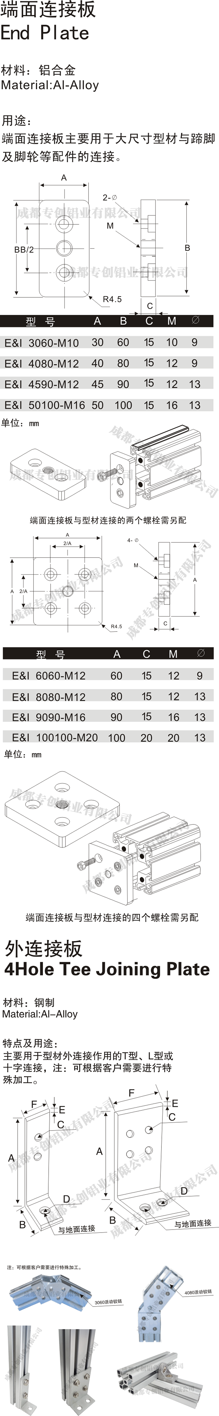 重慶機(jī)械設(shè)備工業(yè)鋁型材配件